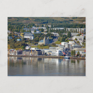 Akureyri-Waterfront, Island Postkarte