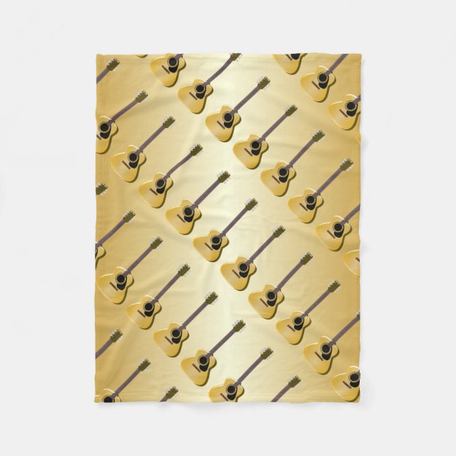 Akustikgitarre Fleecedecke (Vorderseite)