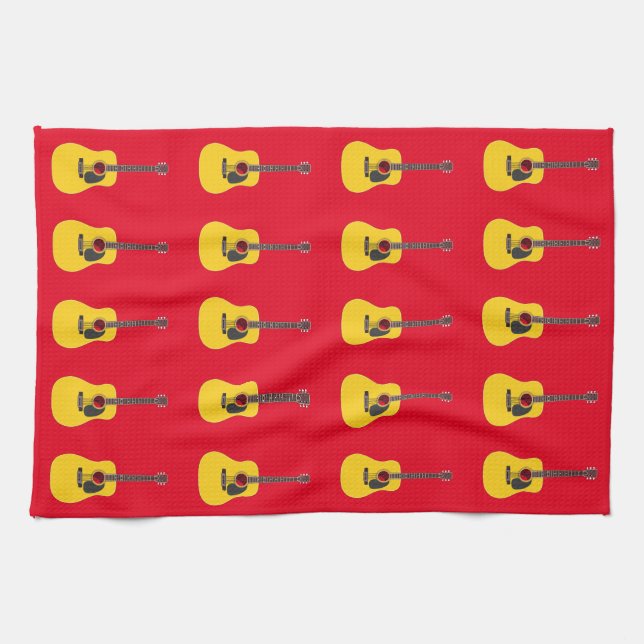 Akustikgitarre Geschirrtuch (Horizontal)