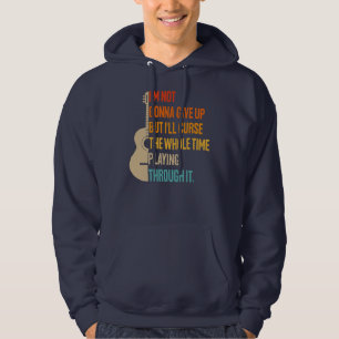 Akustikgitarre Grafik Lustige Musik Konzert Hoodie