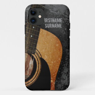 Akustikgitarre-grauer Schmutz kundenspezifisches Case-Mate iPhone Hülle
