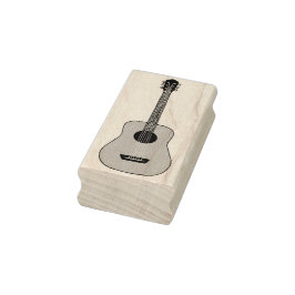 Akustikgitarre Gummistempel