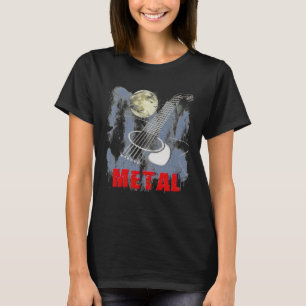 Akustikgitarre-hartes Rock-Metall T-Shirt