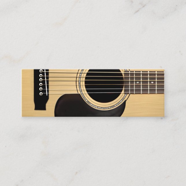 Akustikgitarre Mini Visitenkarte (Vorderseite)