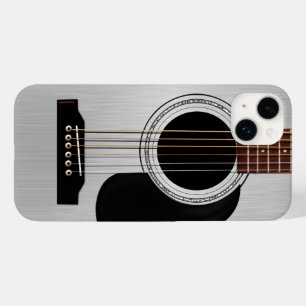 Akustikgitarre mit Silber-Oberfläche Case-Mate iPhone Hülle