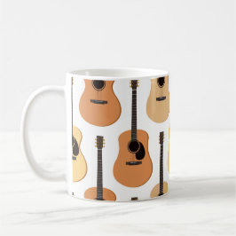 Akustikgitarre-Muster Kaffeetasse