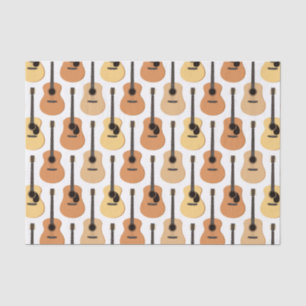 Akustikgitarre-Muster Seidenpapier