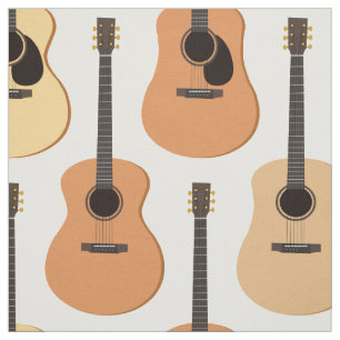 Akustikgitarre-Muster Stoff