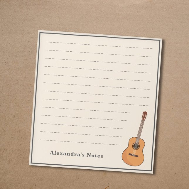 Akustikgitarre Notizblock (Acoustic Guitar Notepad)