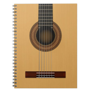 Akustikgitarre-Notizbuch Notizblock