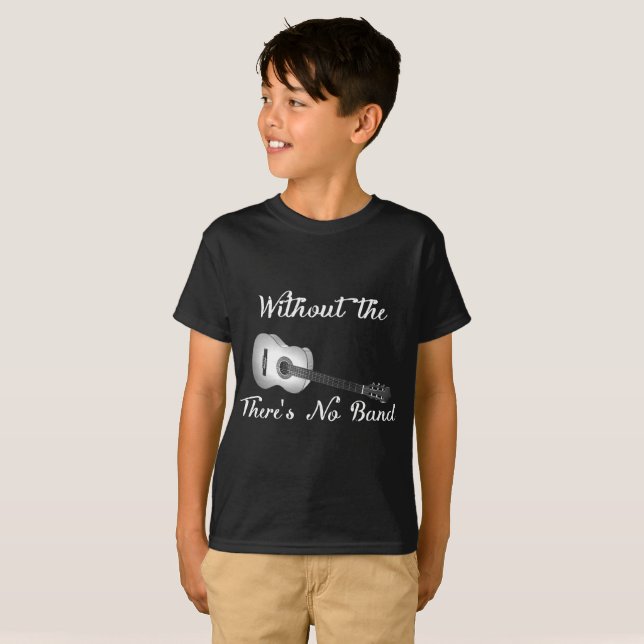 Akustikgitarre scherzt Hanes Tagless T-Shirt (Vorne ganz)