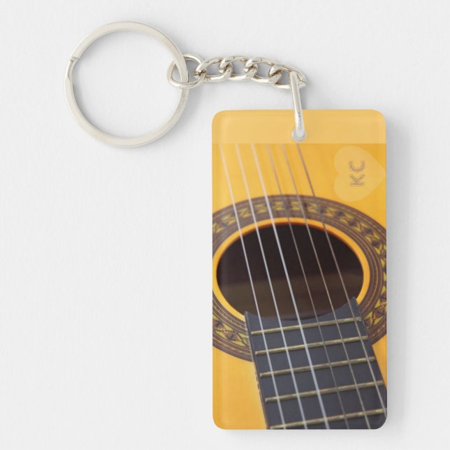Akustikgitarre Schlüsselanhänger (Vorderseite)