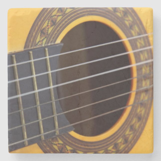 Akustikgitarre Steinuntersetzer (Vorderseite)
