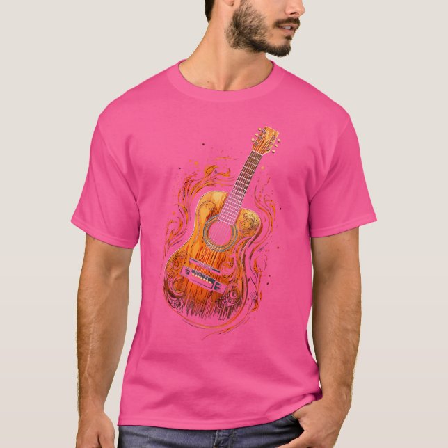 Akustikgitarre T-Shirt (Vorderseite)
