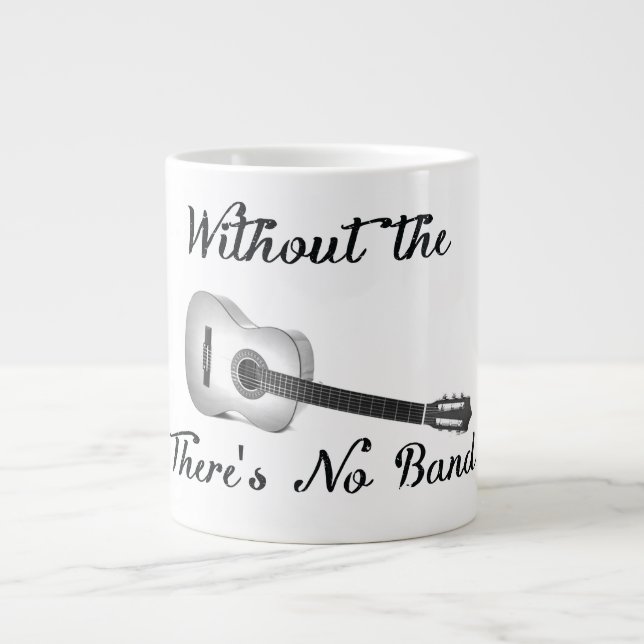 Akustikgitarre-Tunnel-bohrwagenTasse Jumbo-Tasse (Vorderseite)