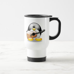 Akustikgitarre Tux (Linux Tux) Reisebecher