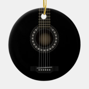 Akustikgitarre-Verzierung Keramikornament