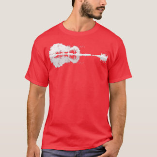 Akustikgitarre Wald Natur Reflexion Spiegel T-Shirt