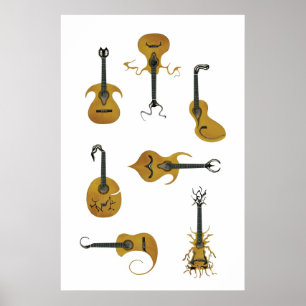 Akustikgitarren Poster