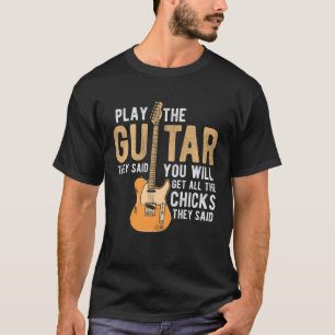 Akustikgitarrespieler für einen Musiker Gitarrist T-Shirt