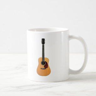 Akustikgitarrevertikale Kaffeetasse