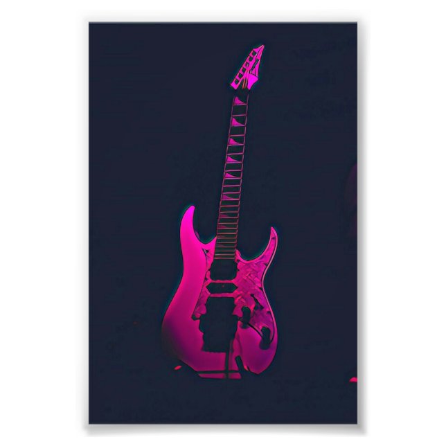 Akustikgitarrist Fotodruck (Vorne)