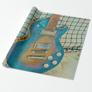 Akustikgitarrist Geschenkpapier
