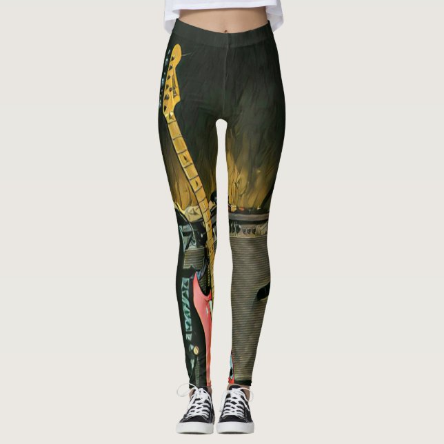 Akustikgitarrist Leggings (Vorderseite)