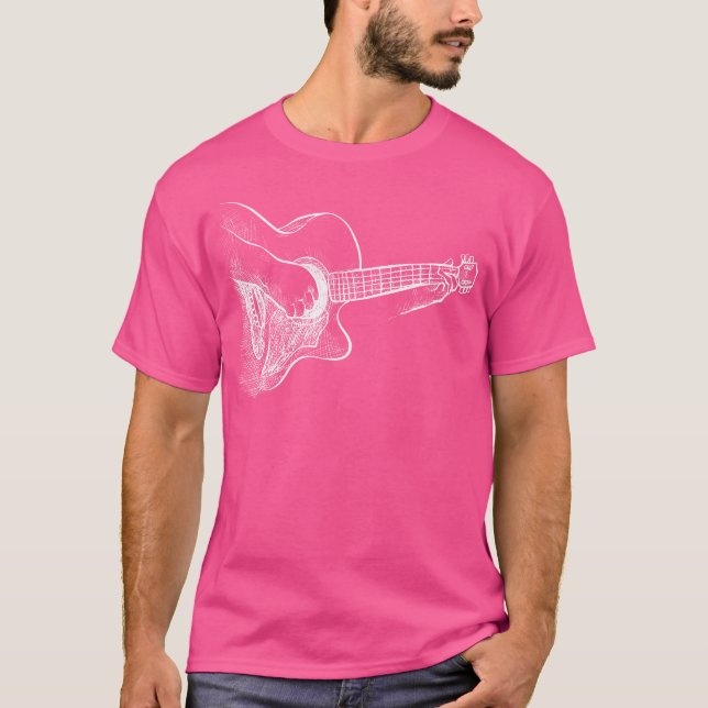 Akustikgitarrist T-Shirt (Vorderseite)