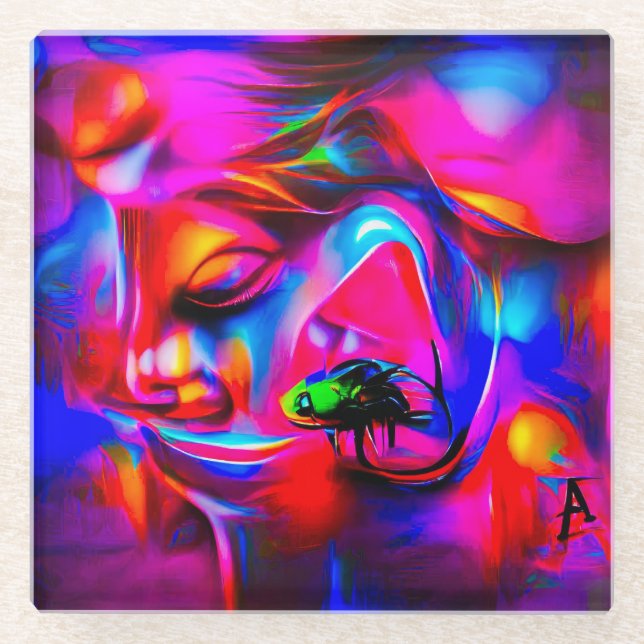 Akustikophobie 2 glasuntersetzer (Vorderseite)