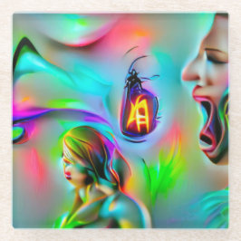 Akustikophobie Glasuntersetzer