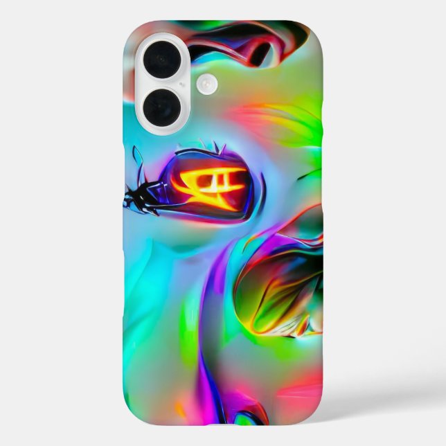 Akustikophobie iPhone 16 Hülle (Rückseite)