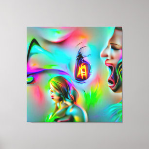 Akustikophobie Leinwanddruck