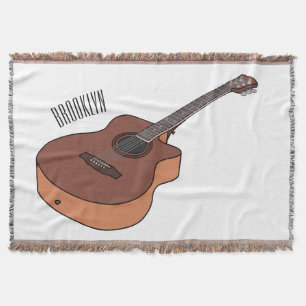 Akustische Gitarre-Cartoon-Abbildung Decke