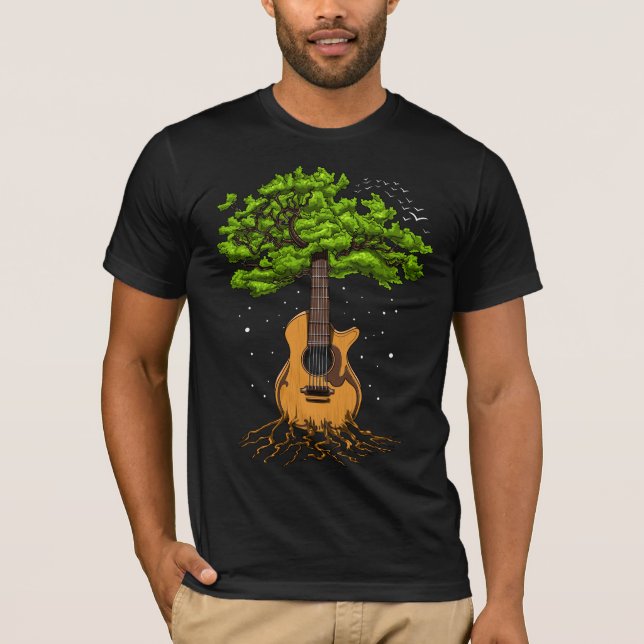 Akustische Gitarre des Lebens T-Shirt (Vorderseite)