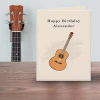 Akustische Gitarre Geburtstagskarte