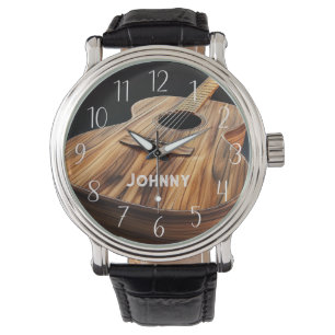 Akustische Gitarre Personalisiert Armbanduhr