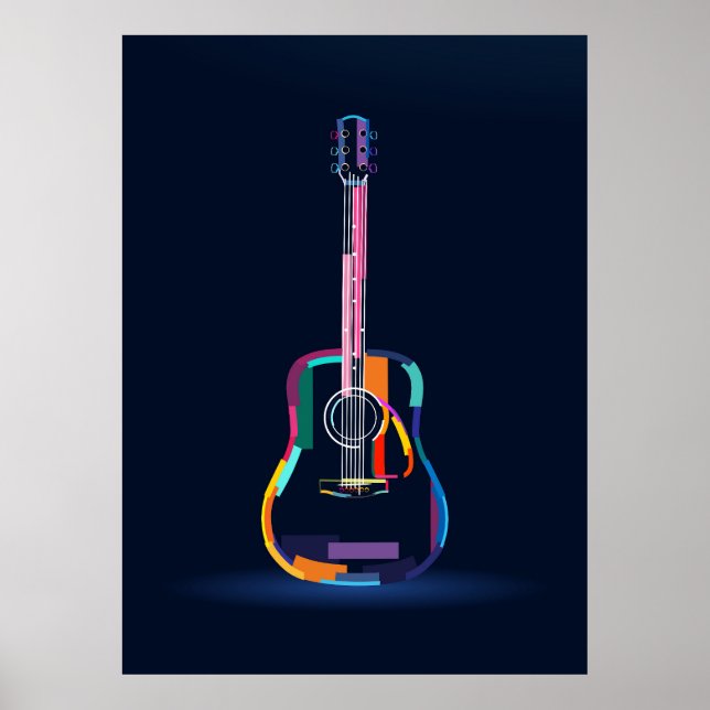 Akustische Gitarre Poster (Vorne)