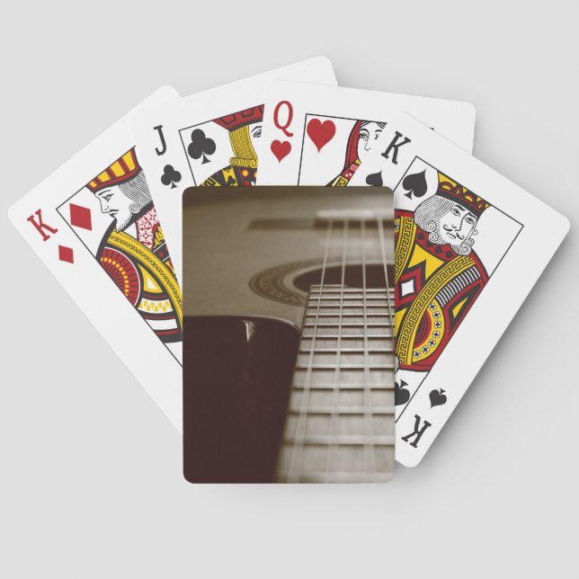 Akustische Gitarre Spielkarten (Rückseite)