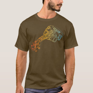 Akustische Gitarre Zeichnend Gitarrist Gitarre Pla T-Shirt