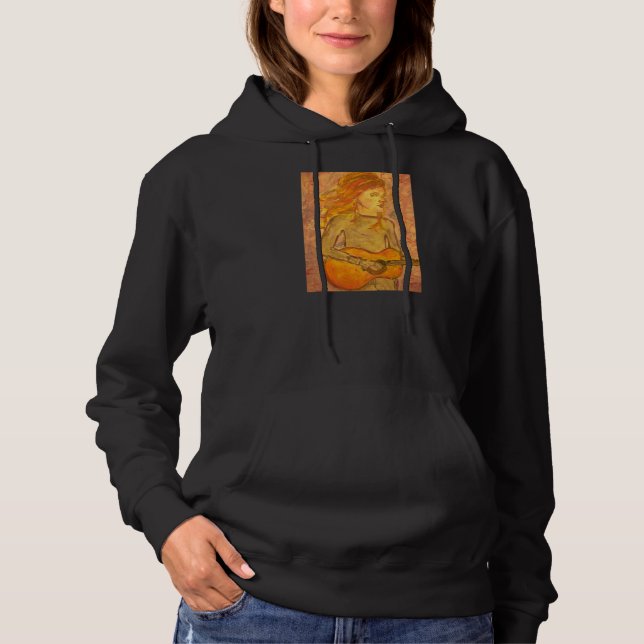 akustische Gitarre zeichnend Hoodie (Vorderseite)