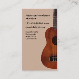 Akustische Gitarrenmusik Visitenkarte
