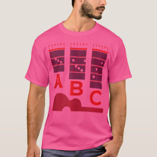 Akustische Gitarrenmusikerin T-Shirt