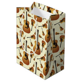 Akustische Gitarrenmusiklehrerin Mittlere Geschenktüte