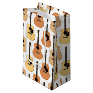 Akustische Gitarrenmuster Kleine Geschenktüte