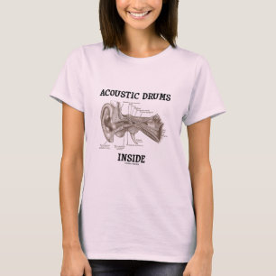 Akustische Schlaganfälle im Inneren (Anatomie des T-Shirt
