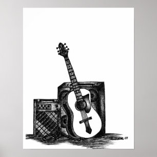 Akustischer Druck Poster
