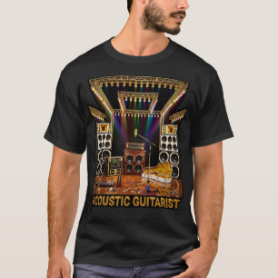 Akustischer Gitarrist epischer Live-Konzertbühnena T-Shirt