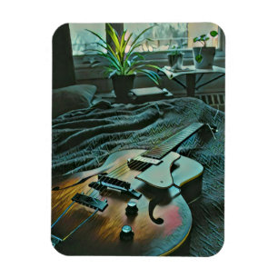Akustischer Gitarrist Magnet