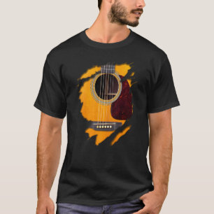 Akustischer Gitarrist Six String Klassischer Rock T-Shirt
